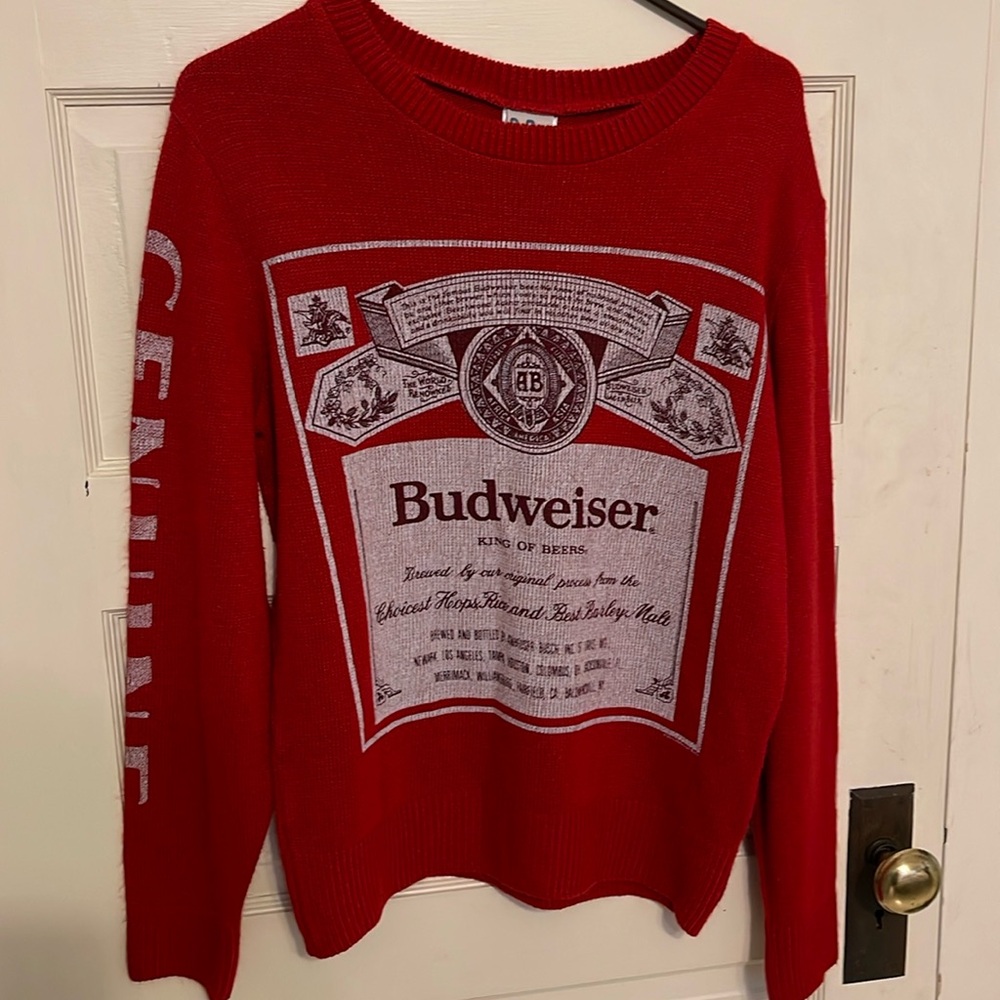 Budweiser knit sweater